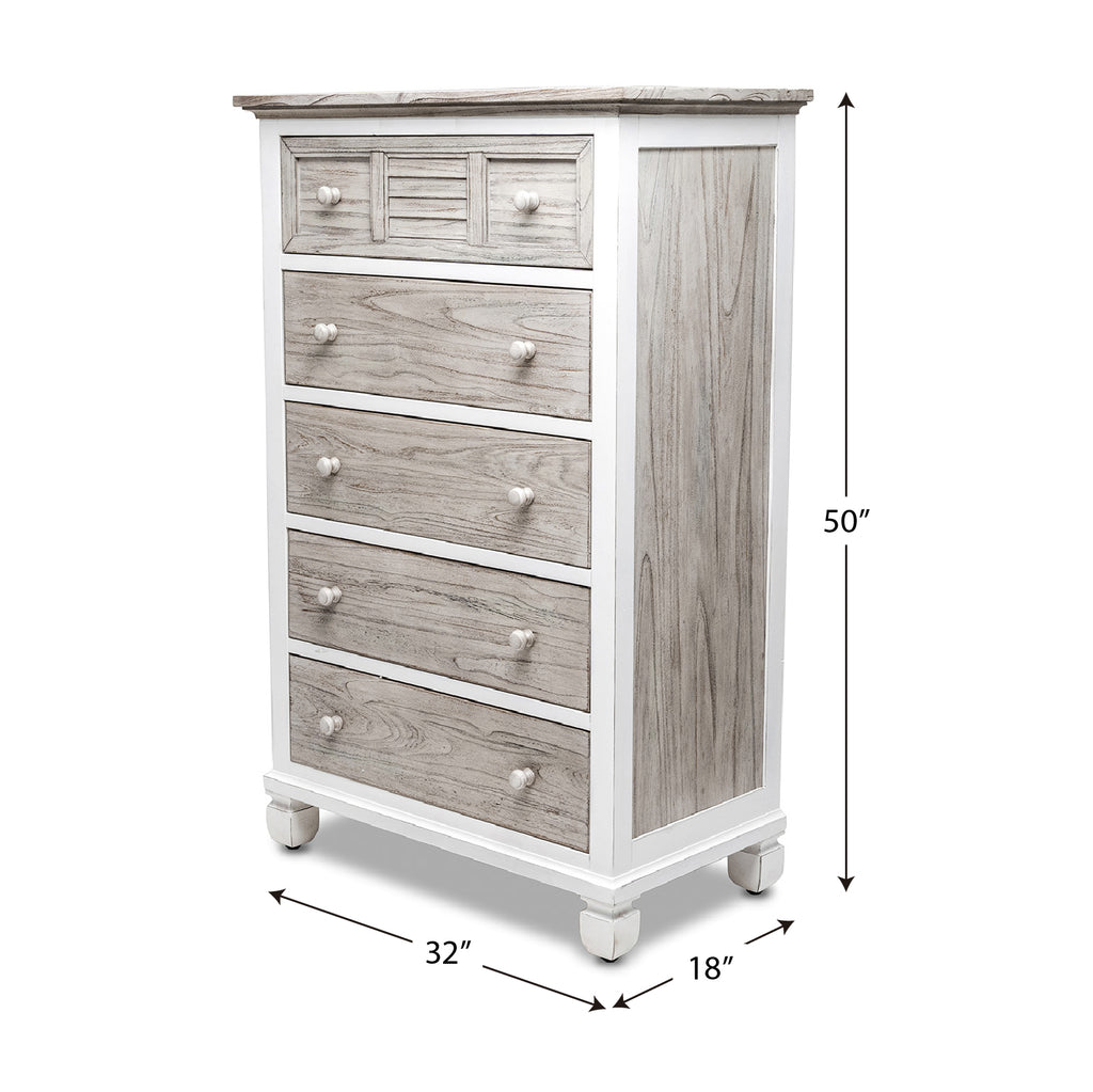 Islamorada 5 Drawer Chest features