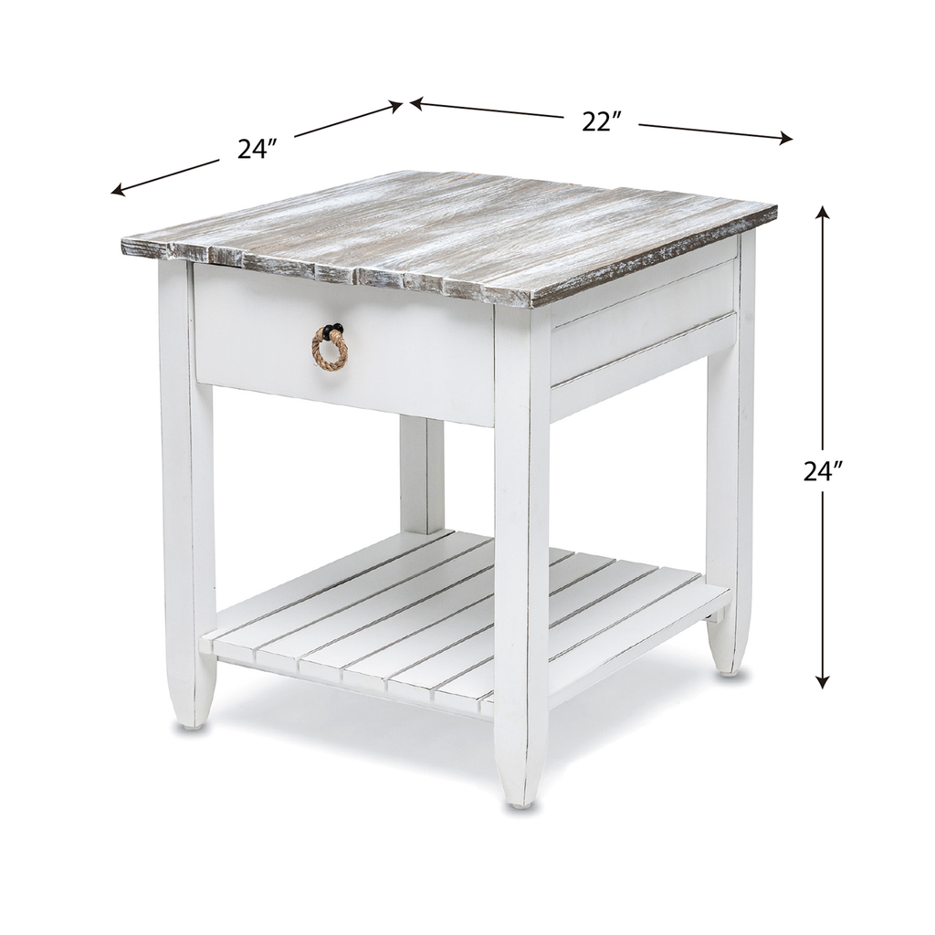 Picket Fence End Table features