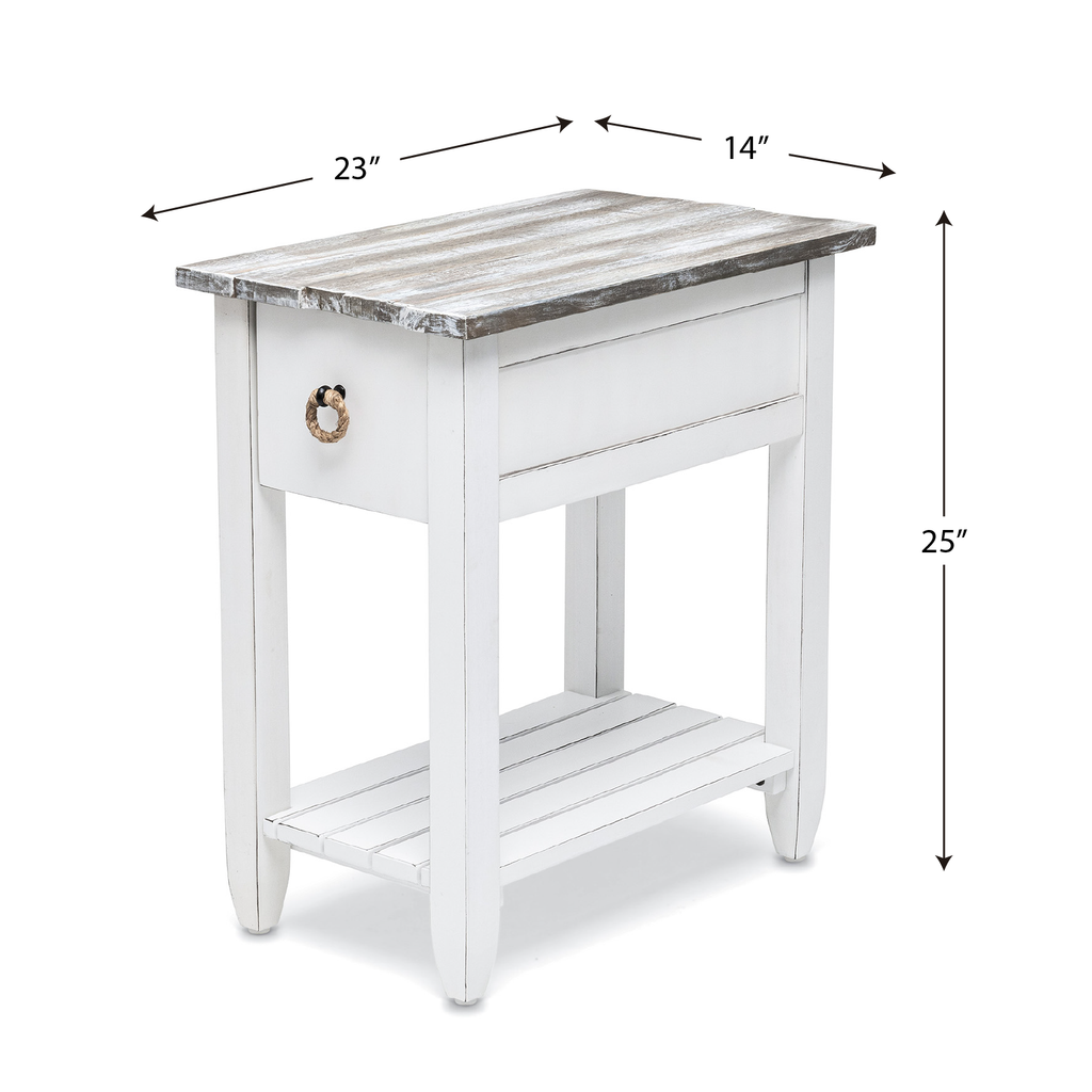 Picket Fence Chairside Table features