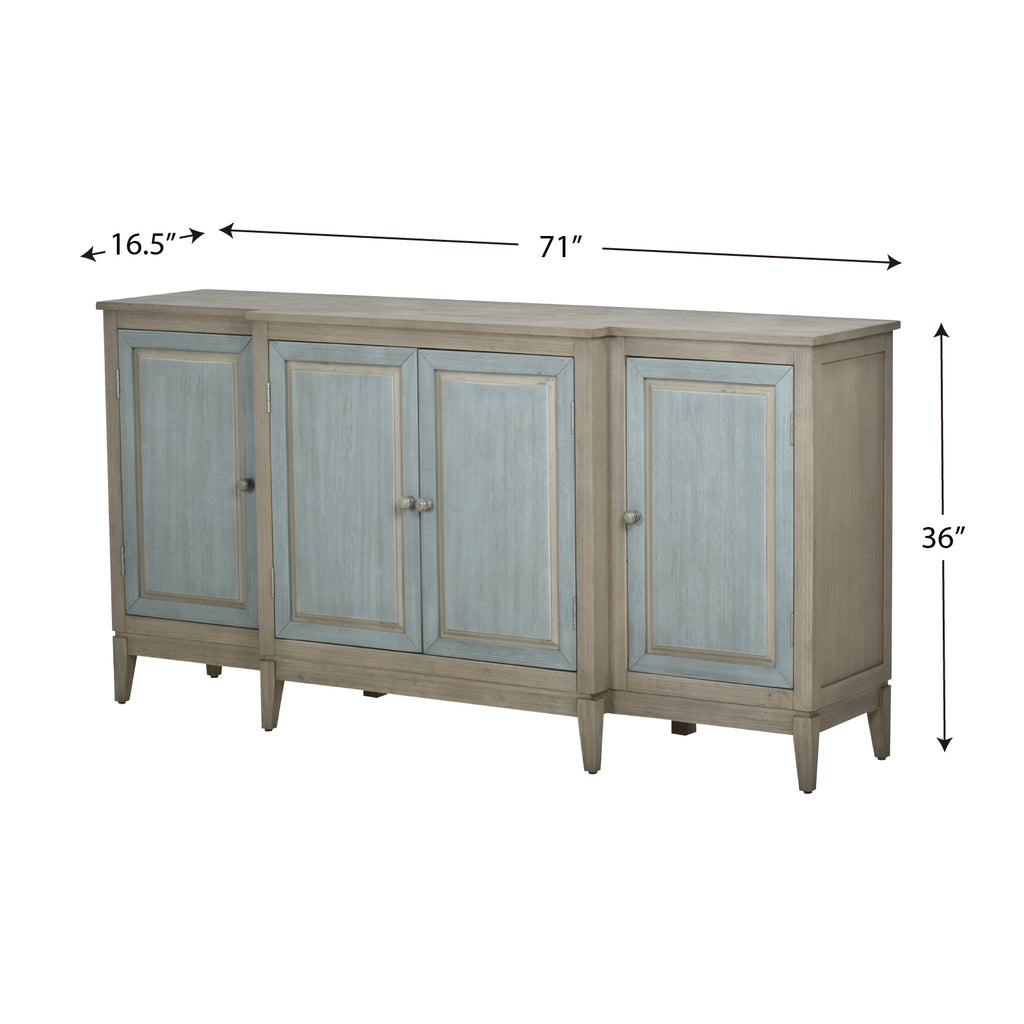 Sanibel 4-Door Credenza features