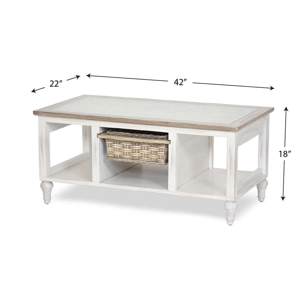 Island Breeze 1-Basket Coffee Table