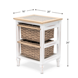 Island Breeze 2-Basket Storage Cabinet