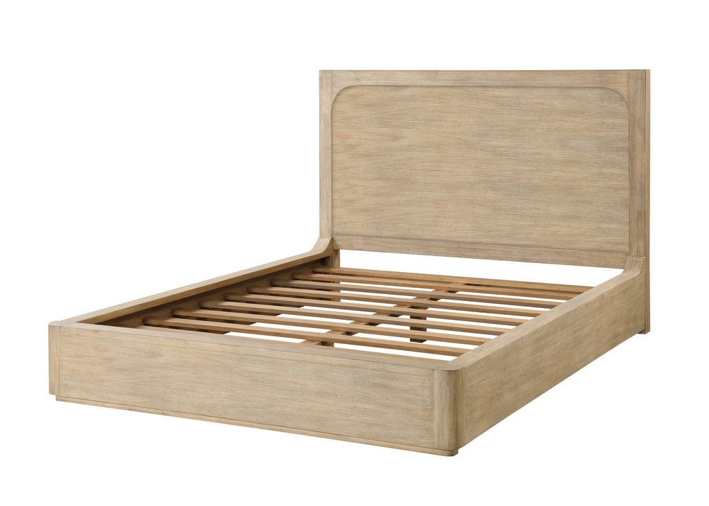 Hyde Park Platform Bed (Wood). Weathered Natural Finish features