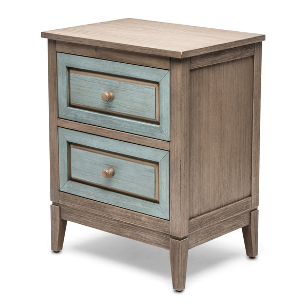 JOURNAL STANDARD FURNITURE SAFIRUG ベニワレン Sanibel 2 Drawer Electrified Nightstand – Lineage Collections