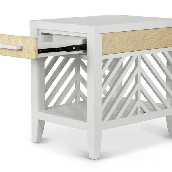 Miramar 1-Drawer Chairside Table angle view