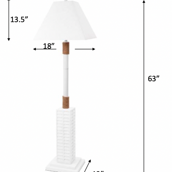 Floor Shutter Floor Lamp angle view