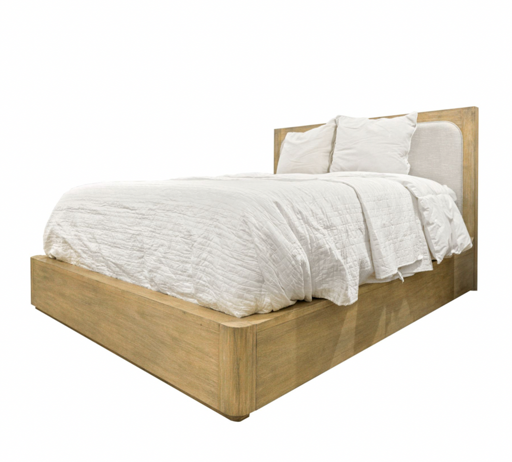 Hyde Park Platform Bed w/ Upholstered Inset