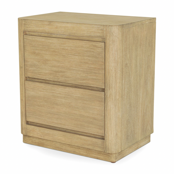 Hyde Park 2 Drawer Electrified Nightstand front view