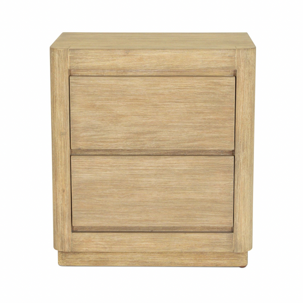 Hyde Park 2 Drawer Electrified Nightstand angle view
