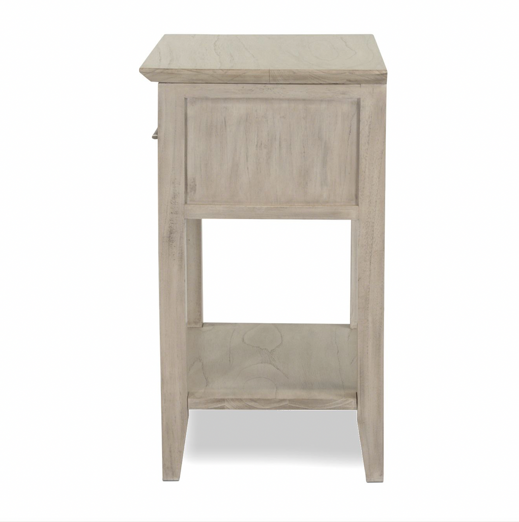 Ocean Isles 1 Drawer Woven Nightstand w/ Power and USB A + C