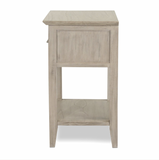 Ocean Isles 1 Drawer Woven Nightstand w/ Power and USB A + C