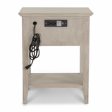 Ocean Isles 1 Drawer Woven Nightstand w/ Power and USB A + C