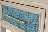 Ocean Isles 1 Drawer Woven Nightstand w/ Power and USB A + C