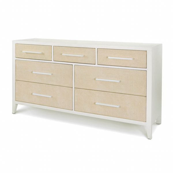 Miramar 7 Drawer Woven Dresser front view