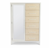 Miramar Woven Mirrored Door Chest