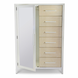 Miramar Woven Mirrored Door Chest