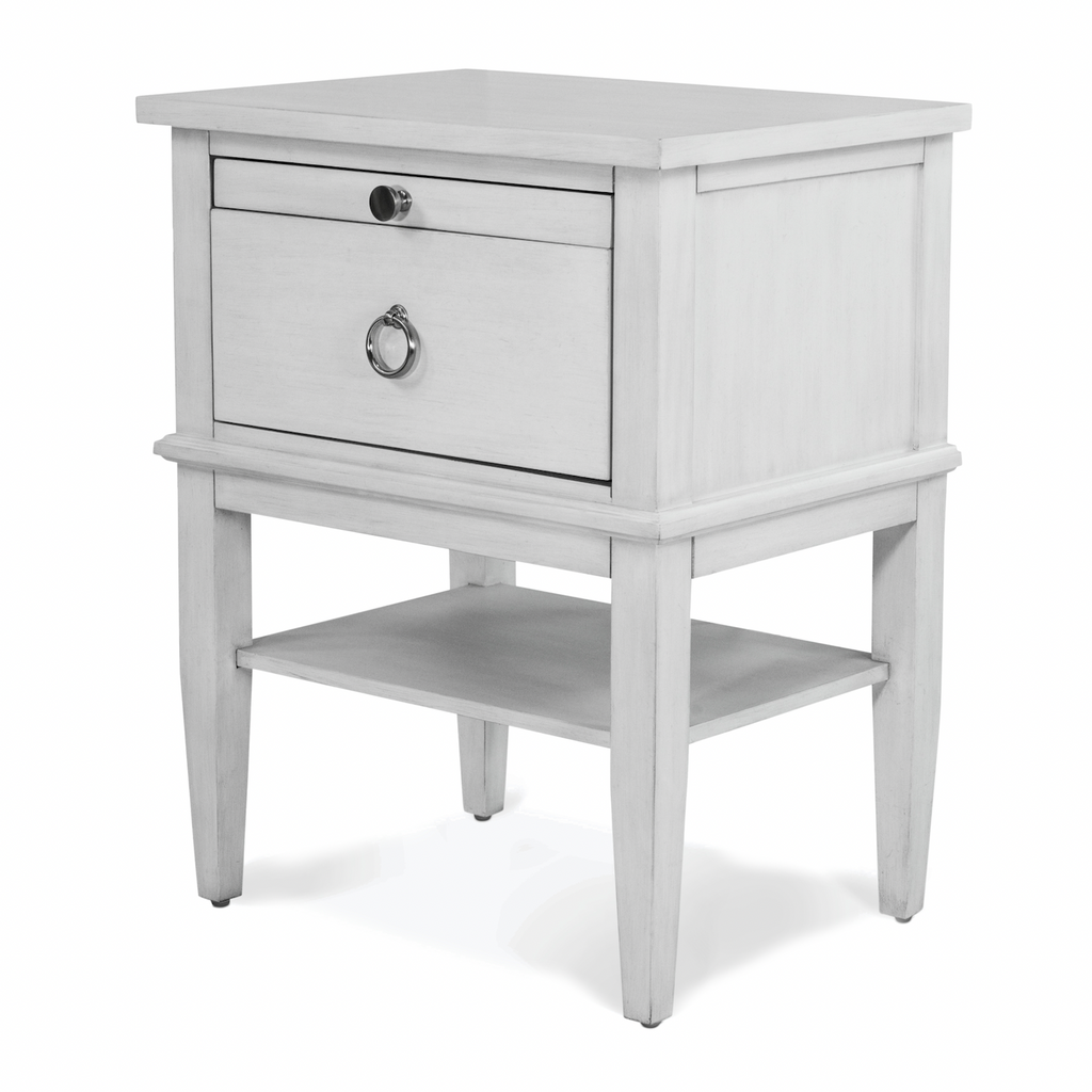 Point Breeze 1 Drawer Electrified Open Nightstand