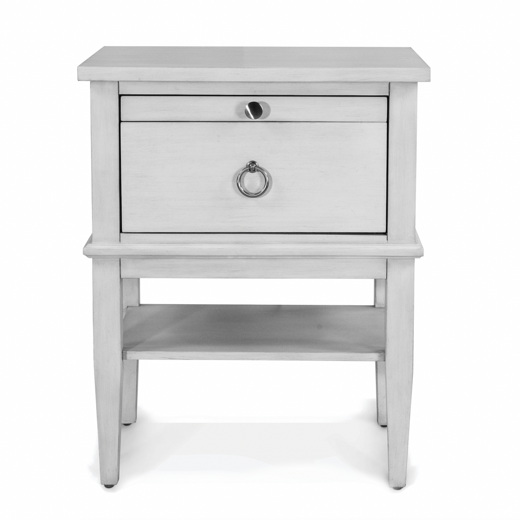 Point Breeze 1 Drawer Electrified Open Nightstand