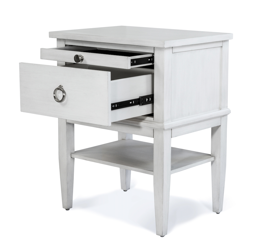 Point Breeze 1 Drawer Electrified Open Nightstand