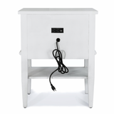 Point Breeze 1 Drawer Electrified Open Nightstand