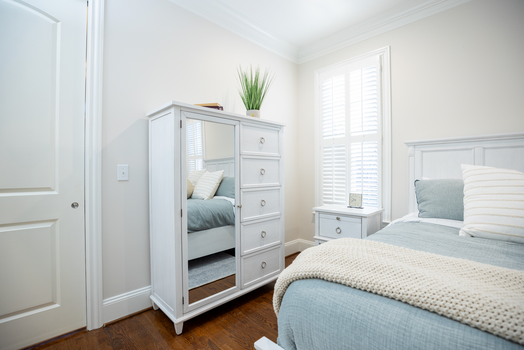 Point Breeze Mirrored Door Chest