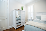 Point Breeze Mirrored Door Chest