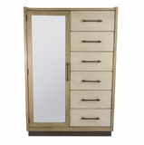 Rio Vista Woven Mirrored Door Chest