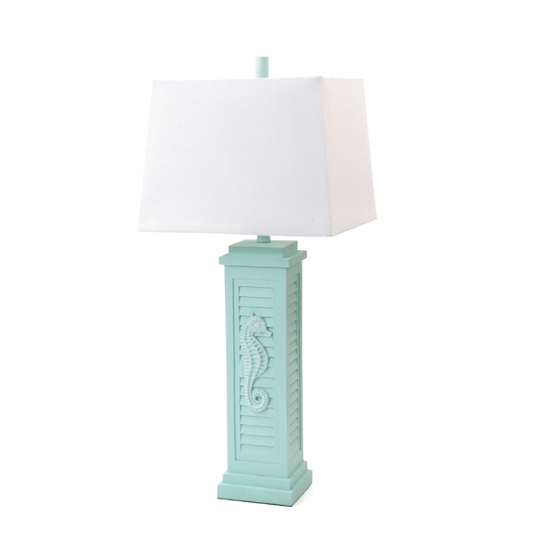 Sea Horse Shutter Table Lamp (Set of 2) front view