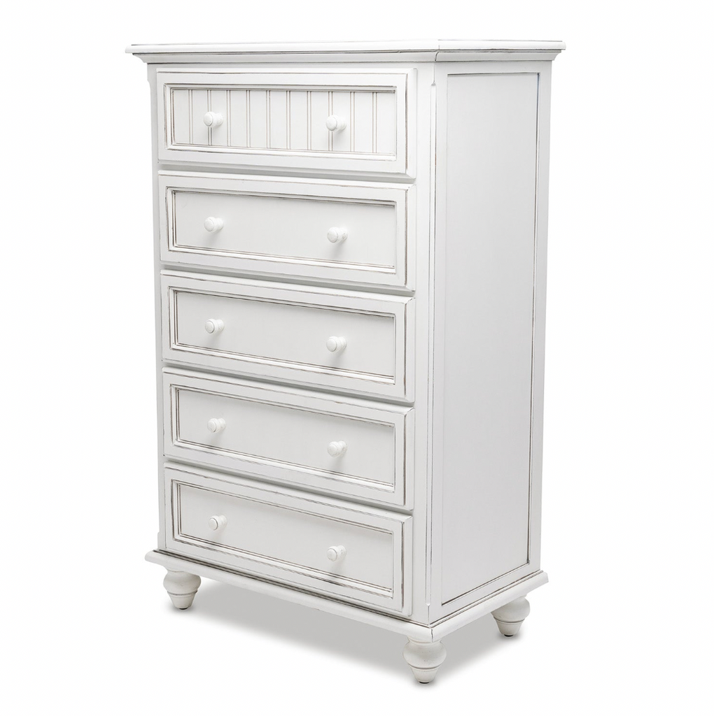 Monaco Blanc 5 Drawer Chest