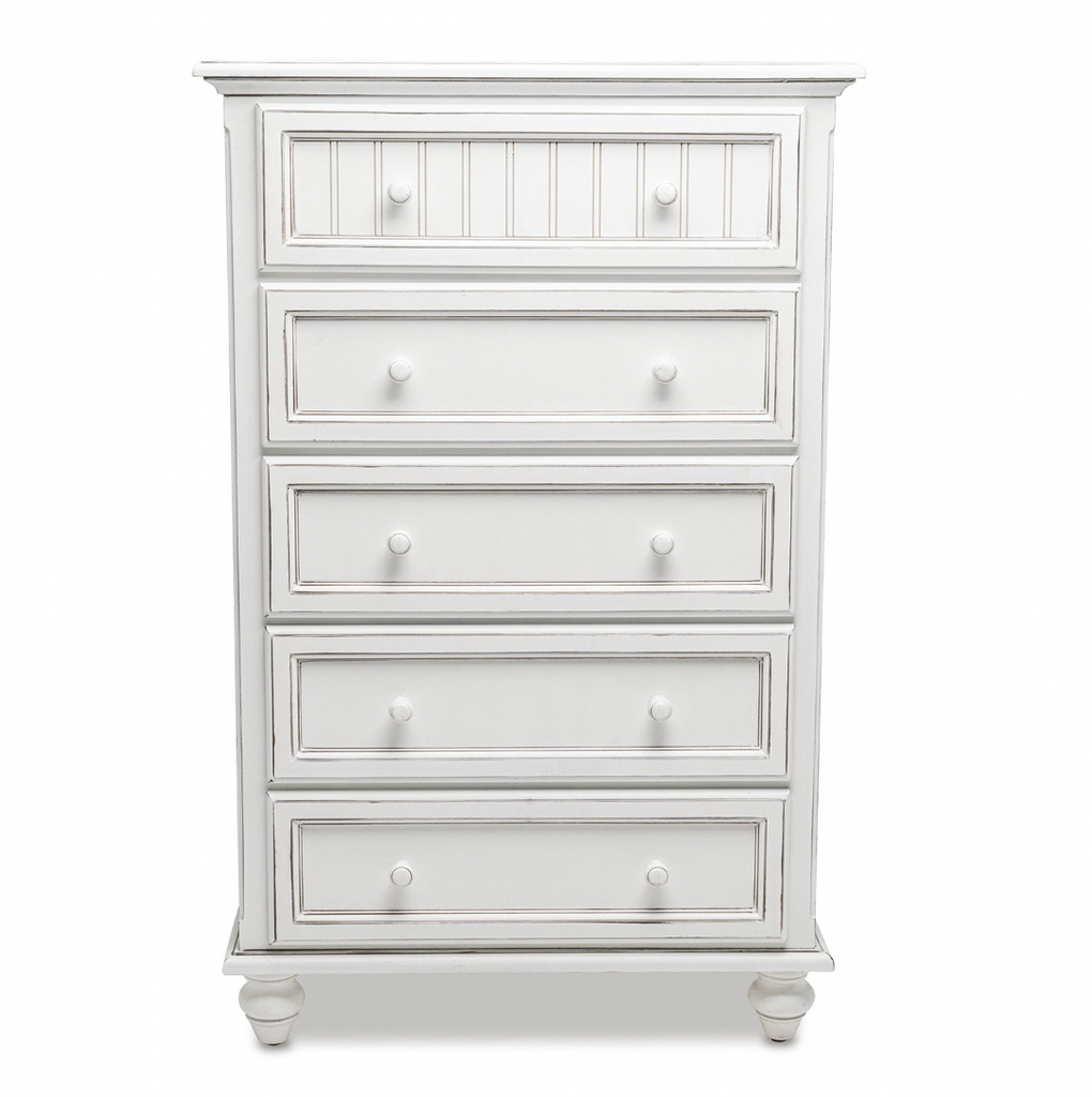Monaco Blanc 5 Drawer Chest