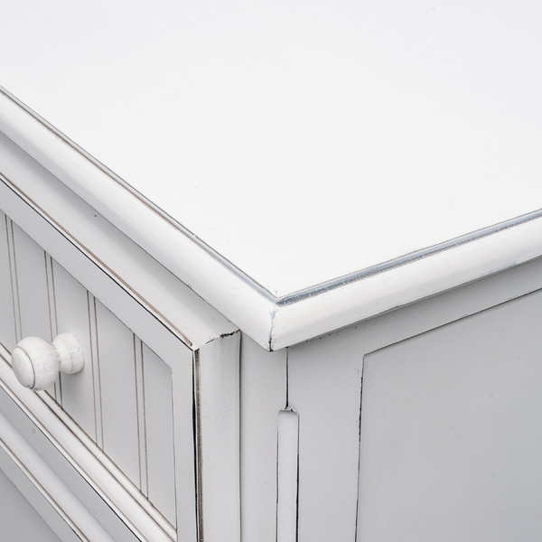 Monaco Blanc 5 Drawer Chest angle view
