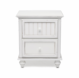 Monaco Blanc 2 Drawer Electrified Nightstand