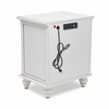 Monaco Blanc 2 Drawer Electrified Nightstand