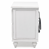 Monaco Blanc 2 Drawer Electrified Nightstand