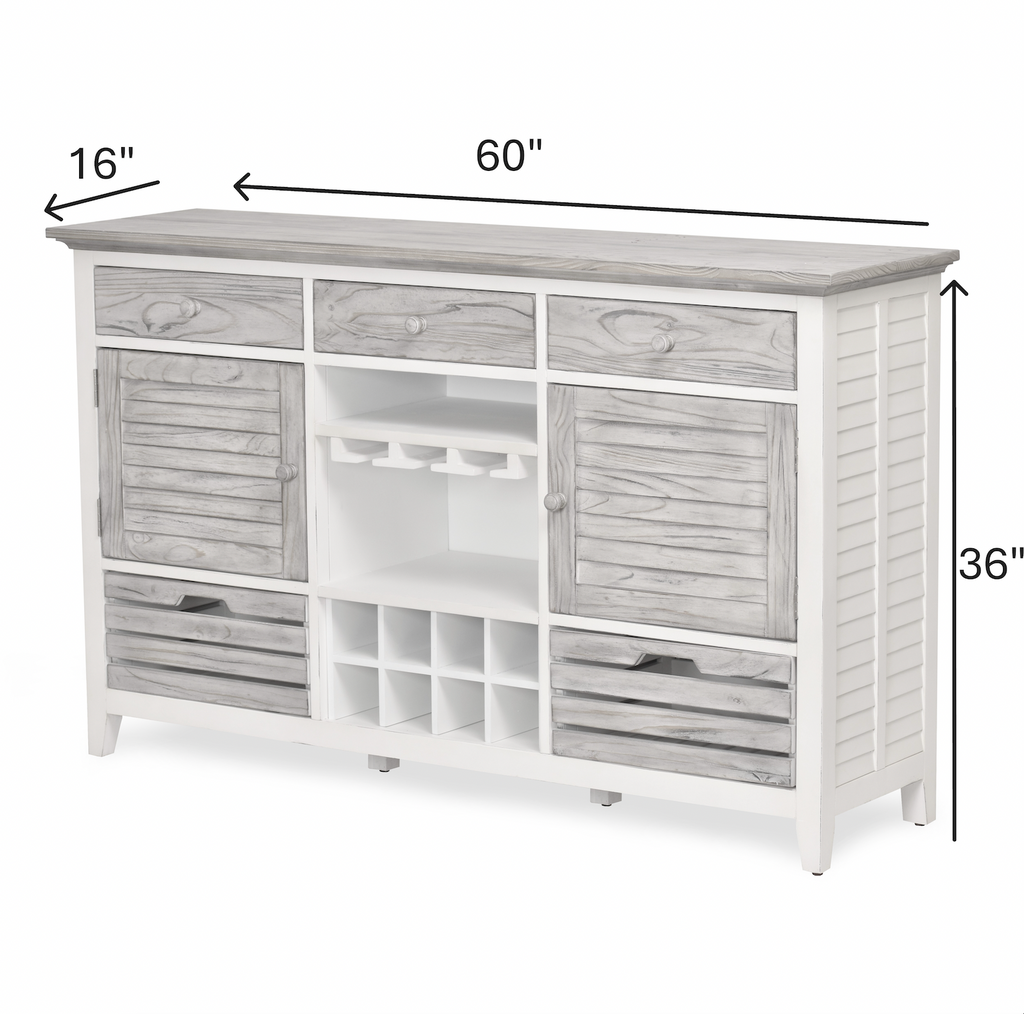 Islamorada Sideboard with Wine Rack