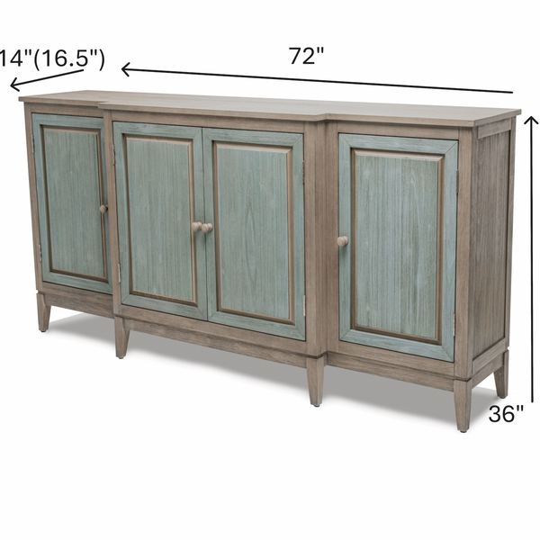 Sanibel 4-Door Credenza angle view