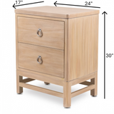 Monterey 2 Drawer Electrified Nightstand