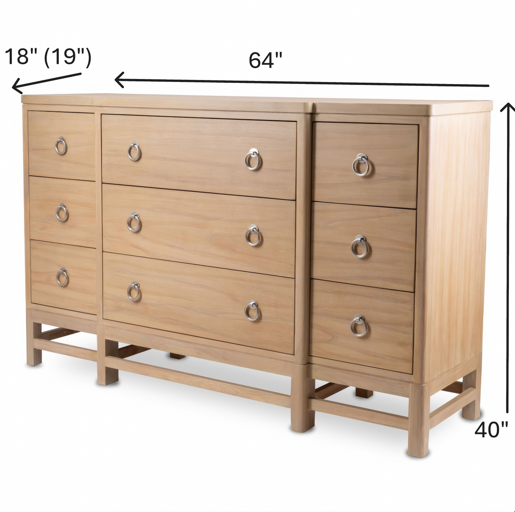 Monterey 9 Drawer Dresser