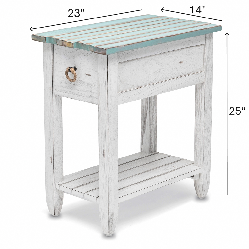 Picket Fence Chairside Table