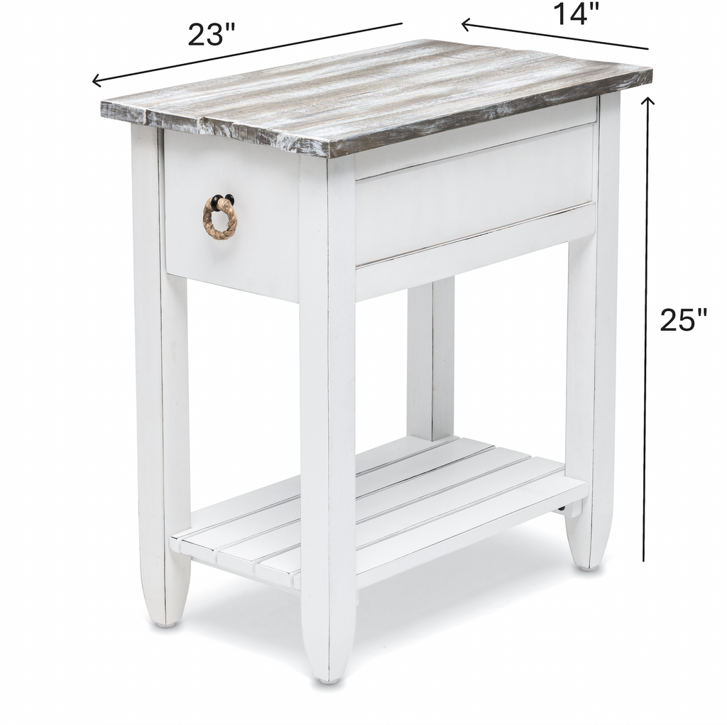 Picket Fence Chairside Table