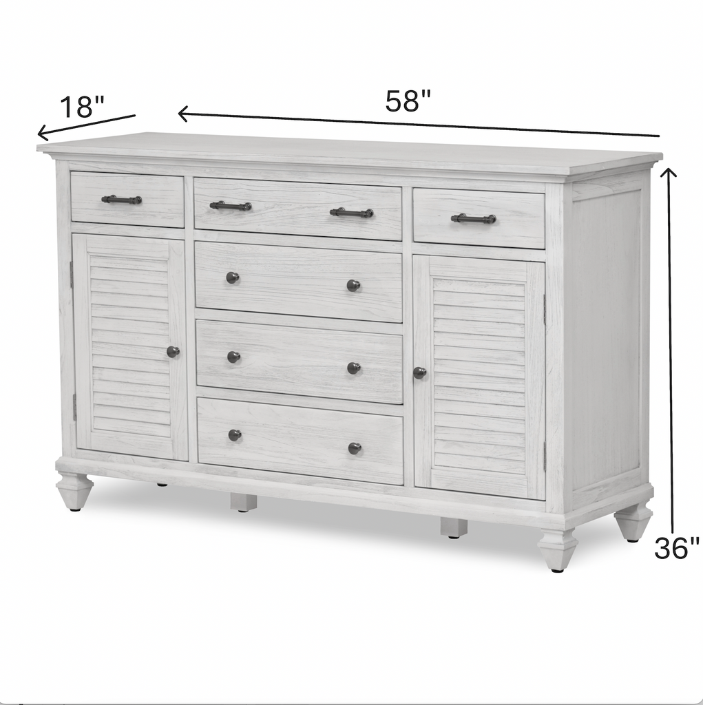 Surfside 6-Drawer / 2-Door Dresser