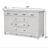 Surfside 6-Drawer / 2-Door Dresser