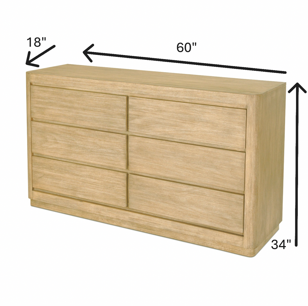 Hyde Park 6 Drawer Dresser