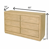 Hyde Park 6 Drawer Dresser