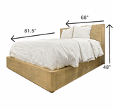Hyde Park Platform Bed (Wood). Weathered Natural Finish
