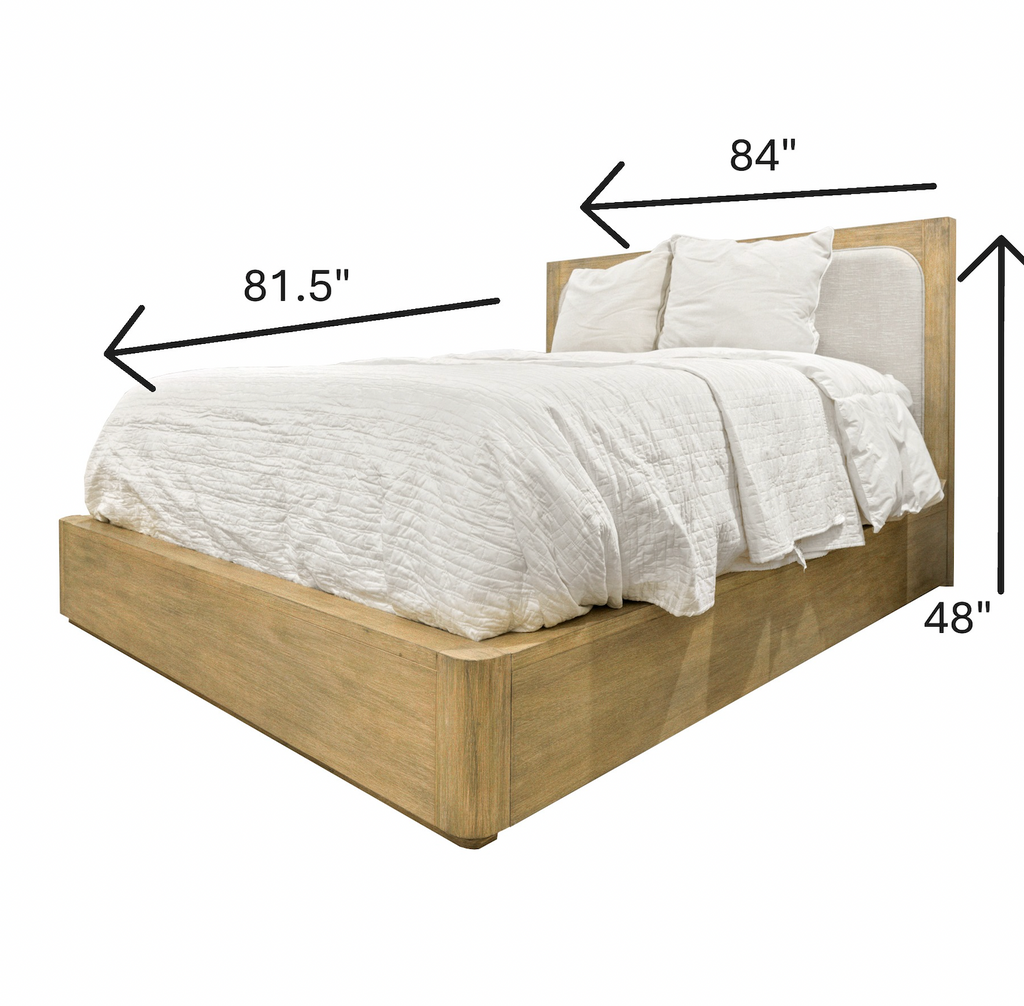 Hyde Park Platform Bed w/ Upholstered Inset