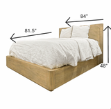 Hyde Park Platform Bed (Wood). Weathered Natural Finish
