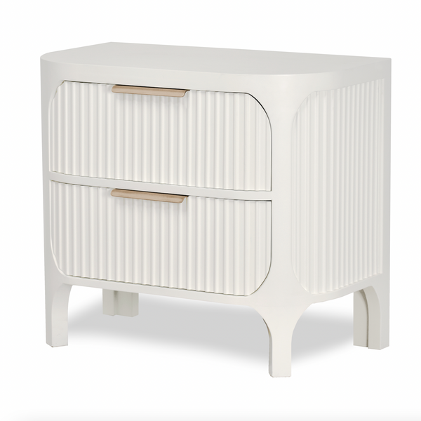 Montauk 2-Drawer Electrified Nightstand front view