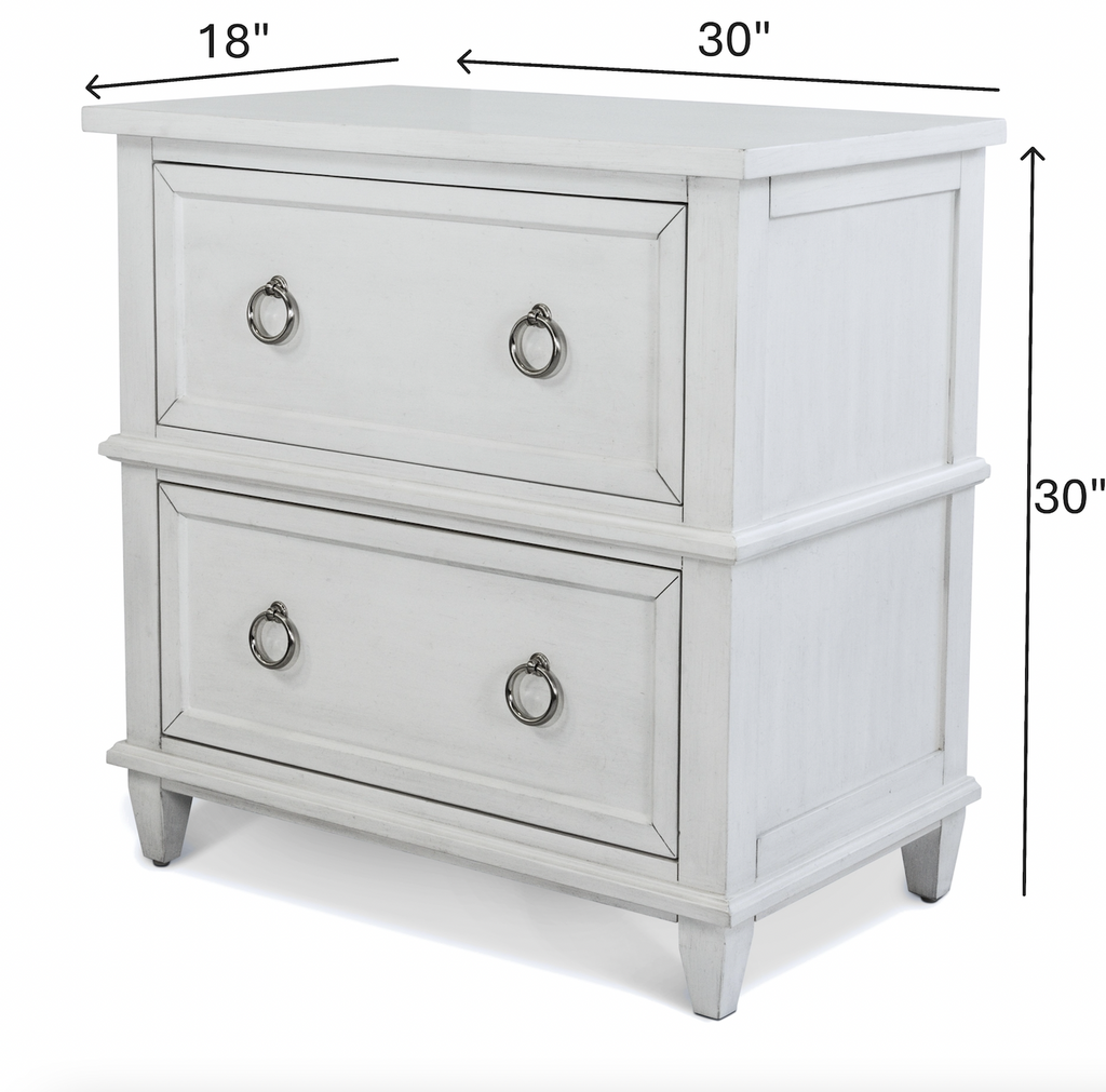 Point Breeze 2 Drawer Nightstand w/ Power and USB A+C