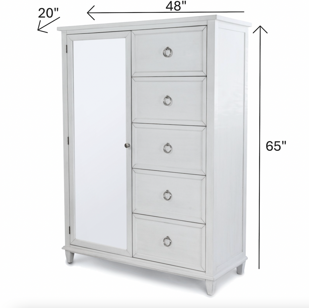 Point Breeze Mirrored Door Chest